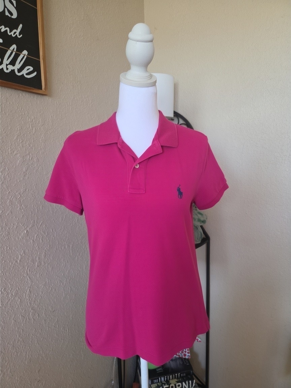 Ralph Lauren Hot Pink Short-Sleeve Polo Shirt
